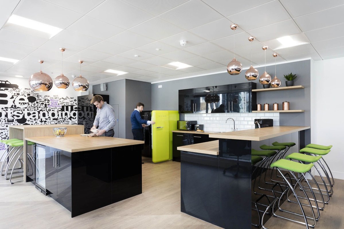 Интерьер офисной кухни