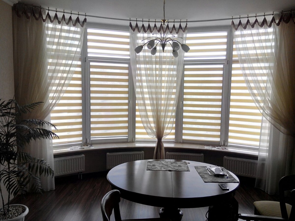 Шторы в горизонтальную полоску