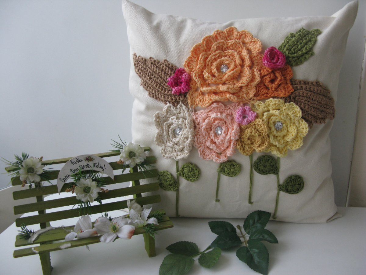 Вязаное панно