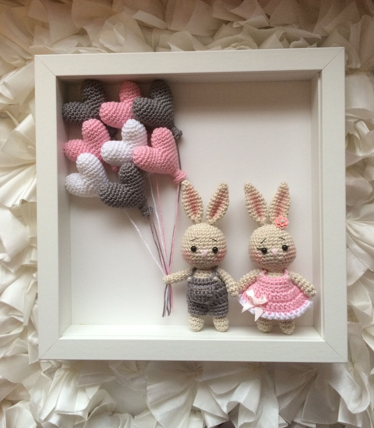 Вязаные настенные панно