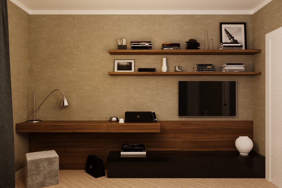 Полка угловая скрытого крепления