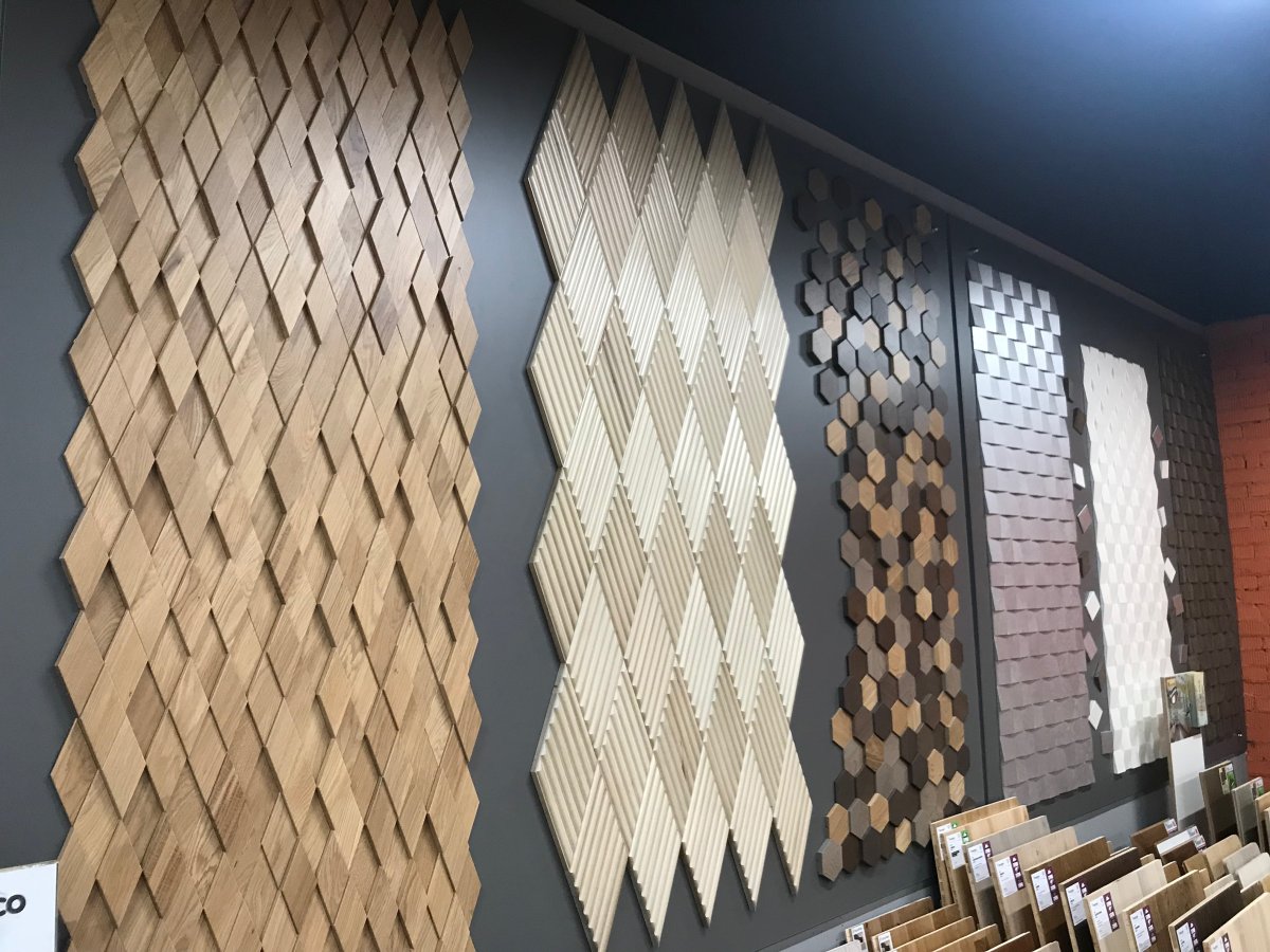 МДФ панель "вертикальные рейки" h2530