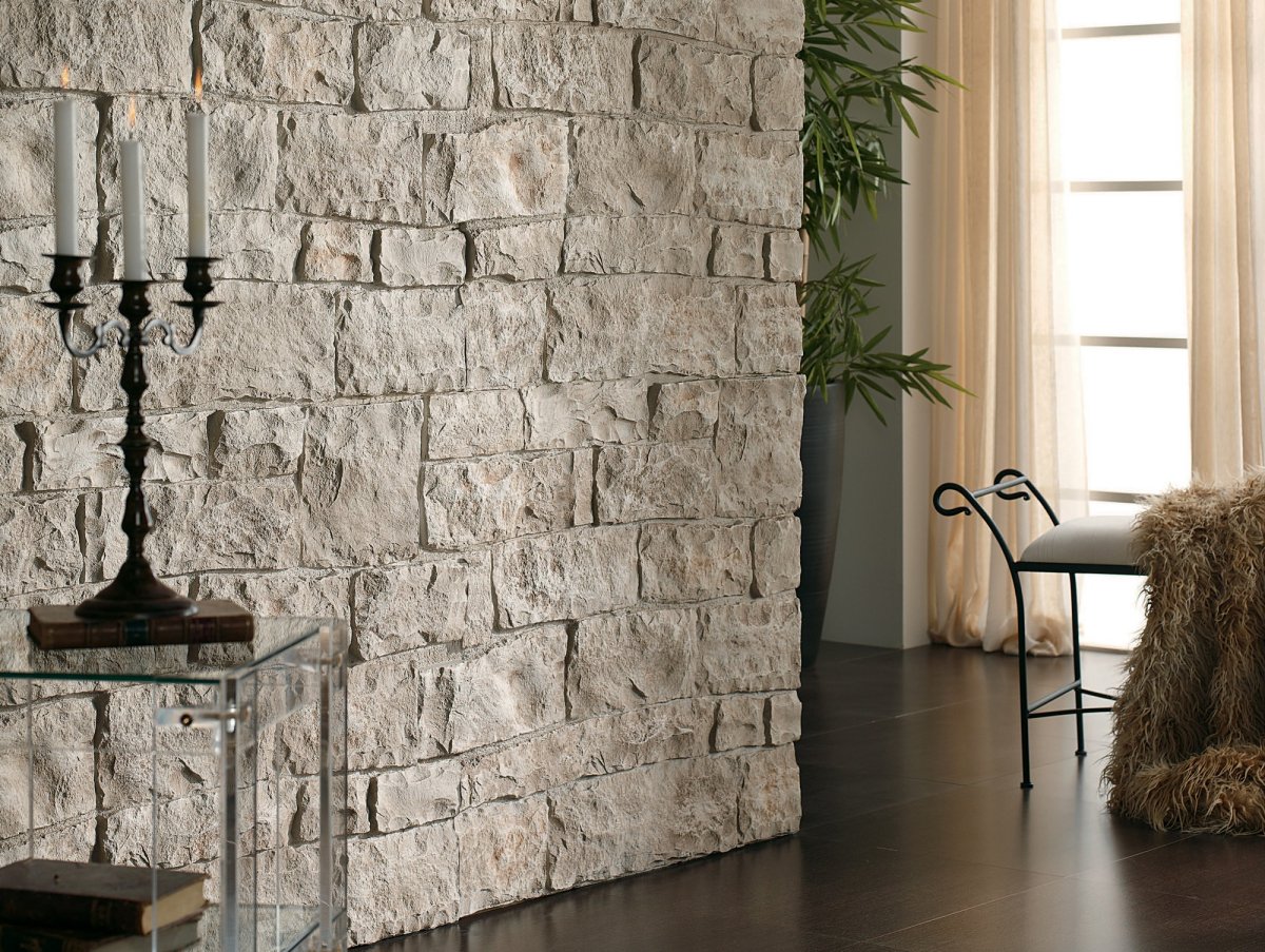 Гибкий камень в интерьере