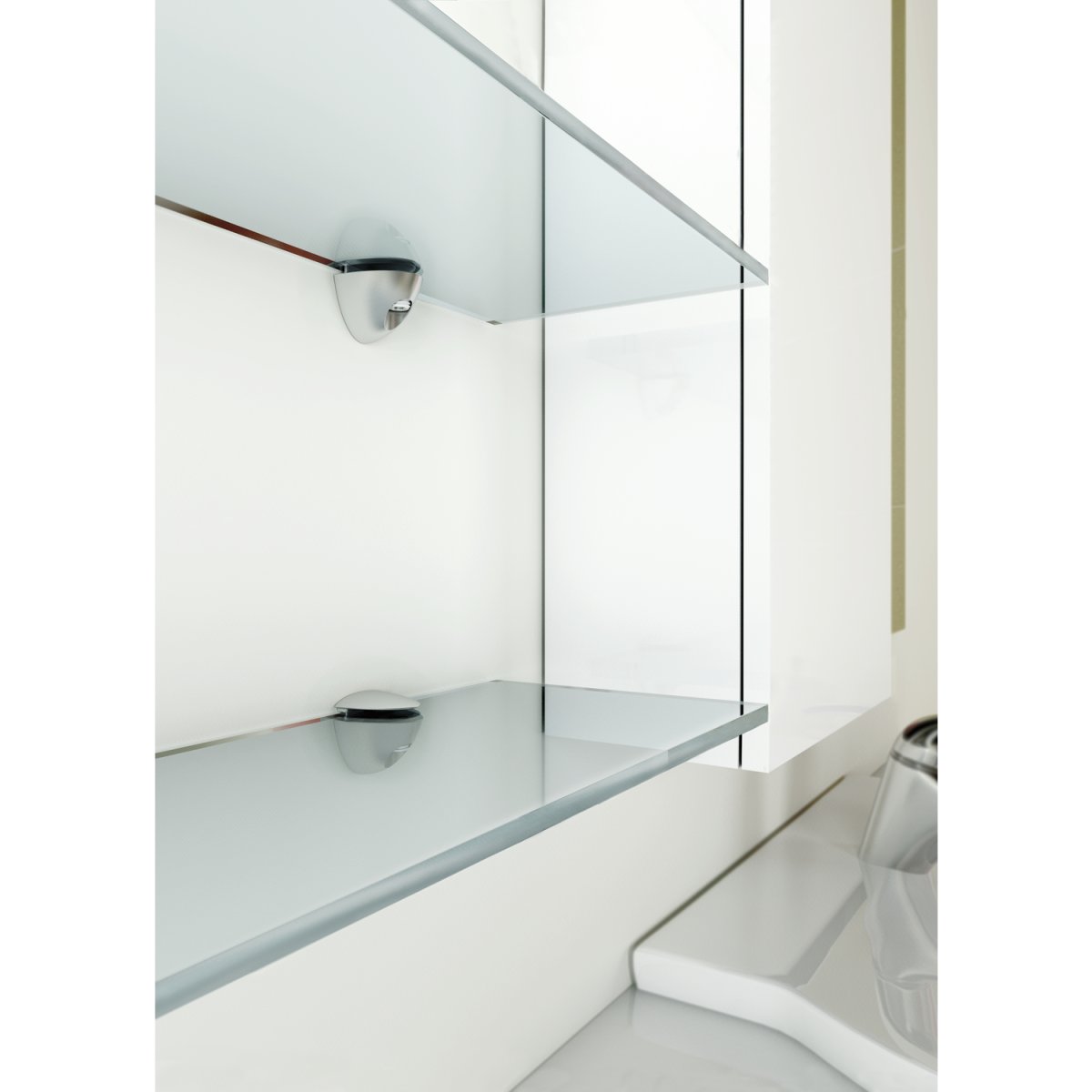 Держатель для стеклянных полок rw83 chrom