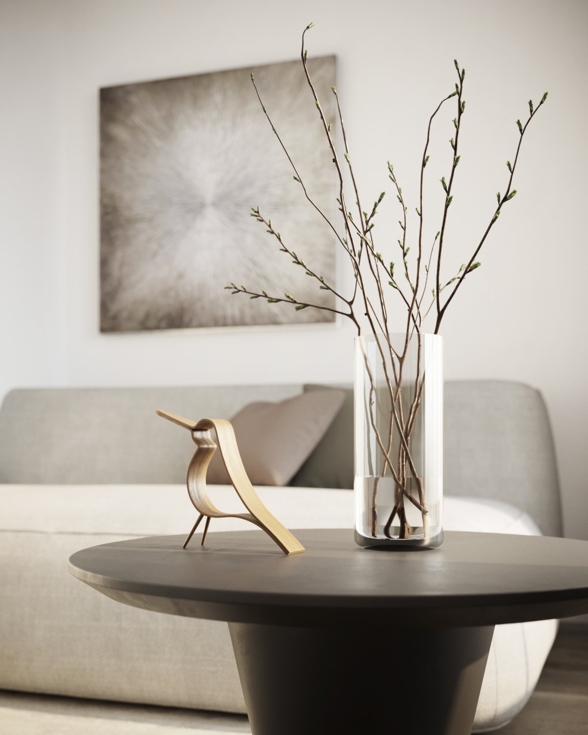 Ваза с ветками