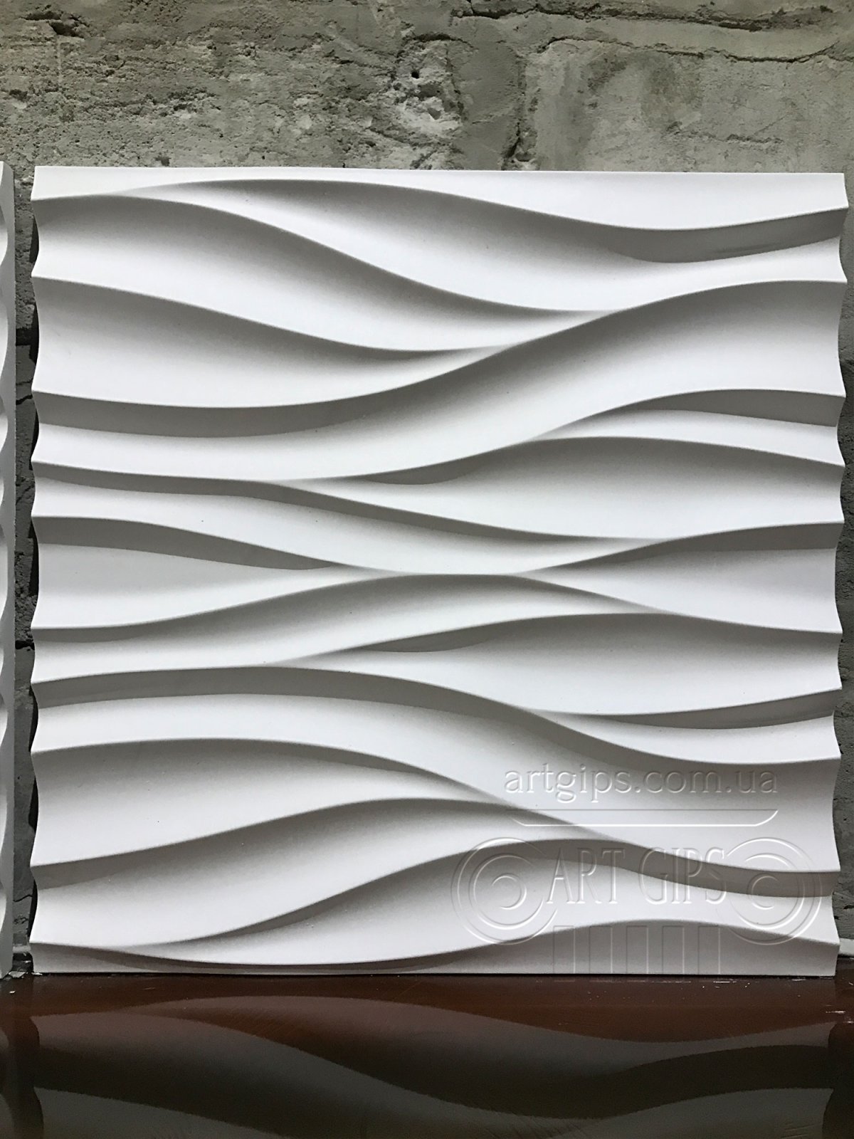 Гипсовые потолочные панели волна