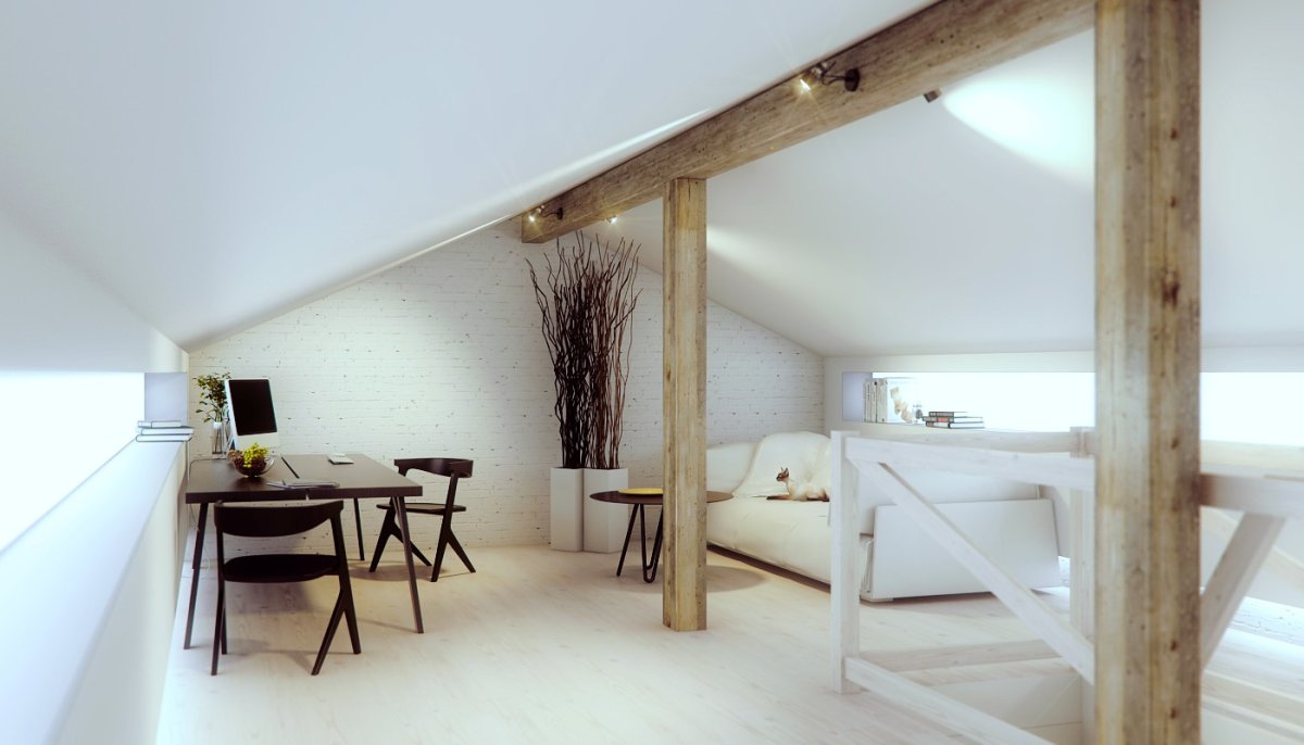 Мансарда с колоннами