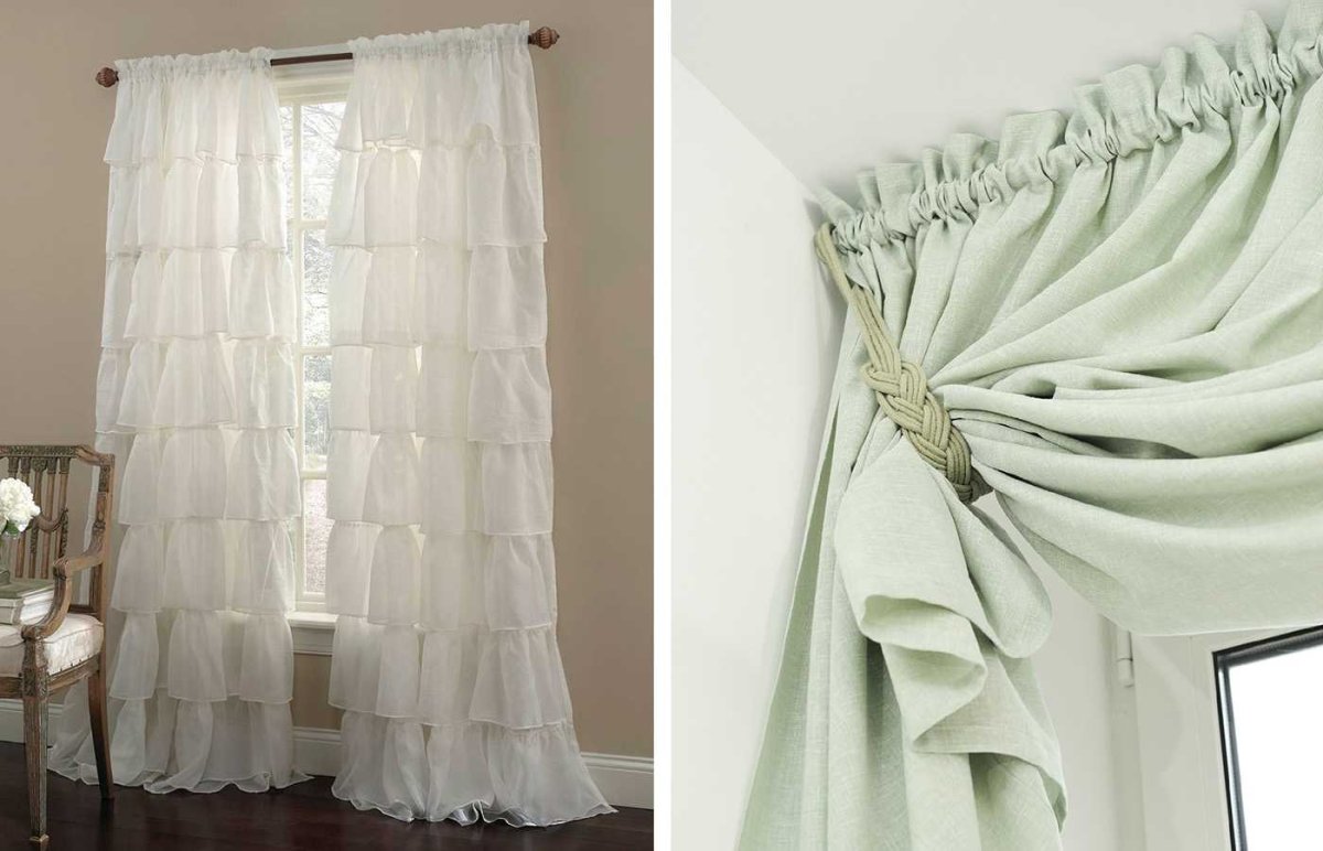 Красивые шторы на штанге