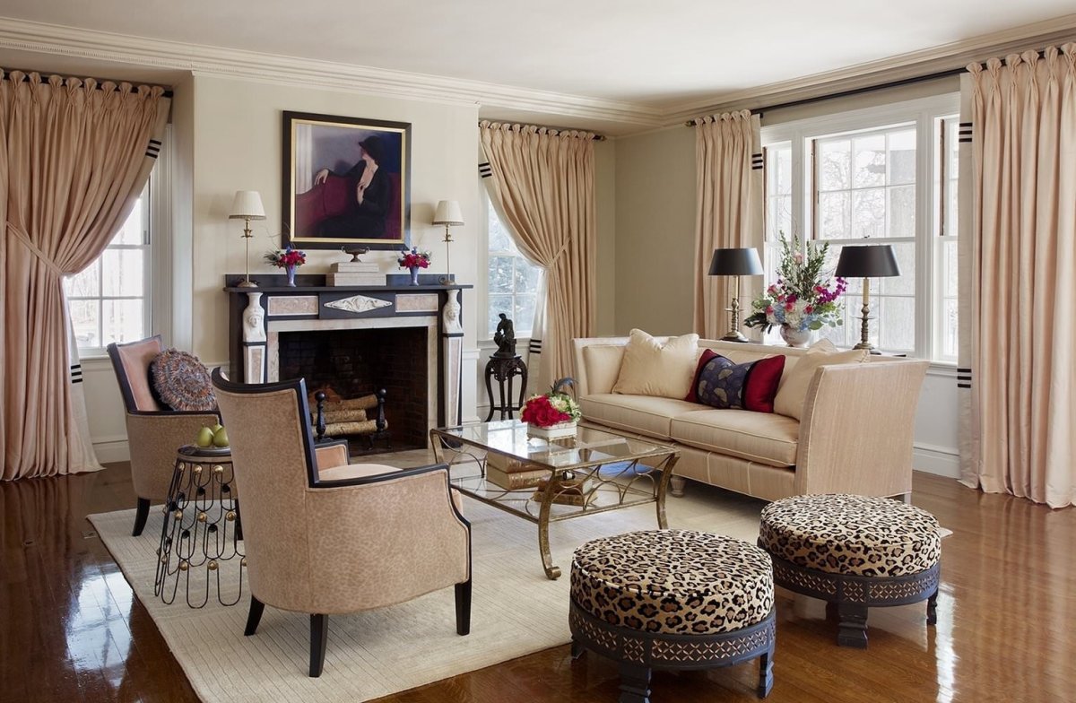 Кремовые стены в интерьере