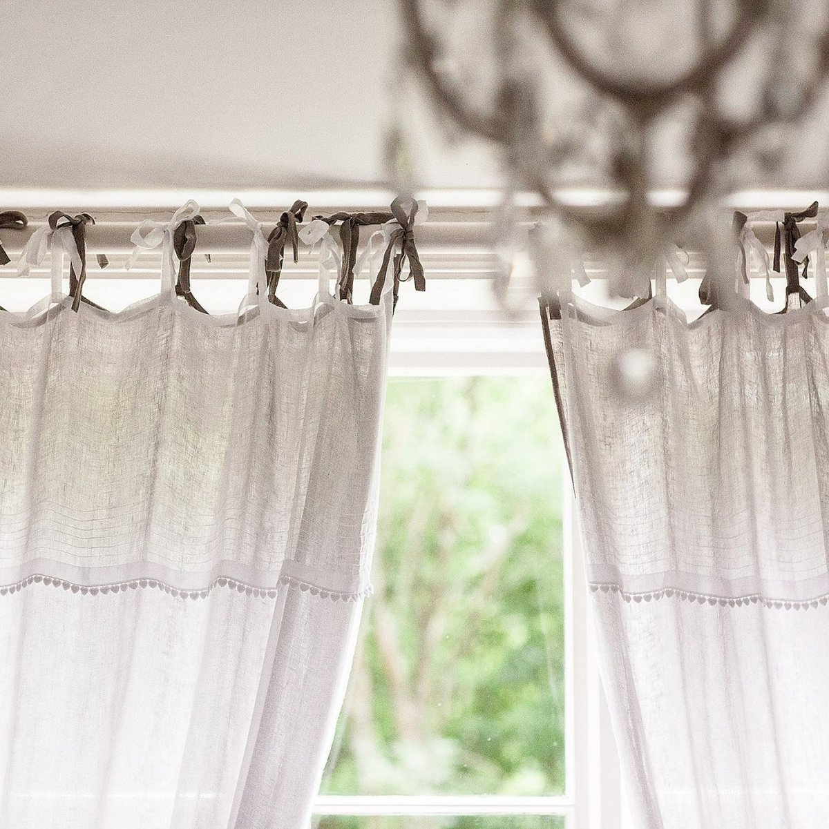 Шторы на завязках