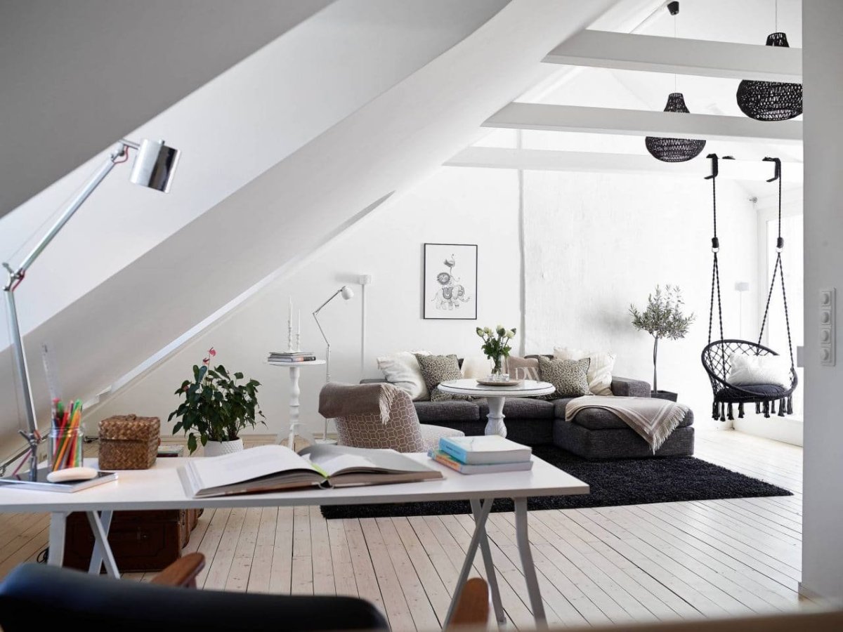 Мансарда в стиле Сканди