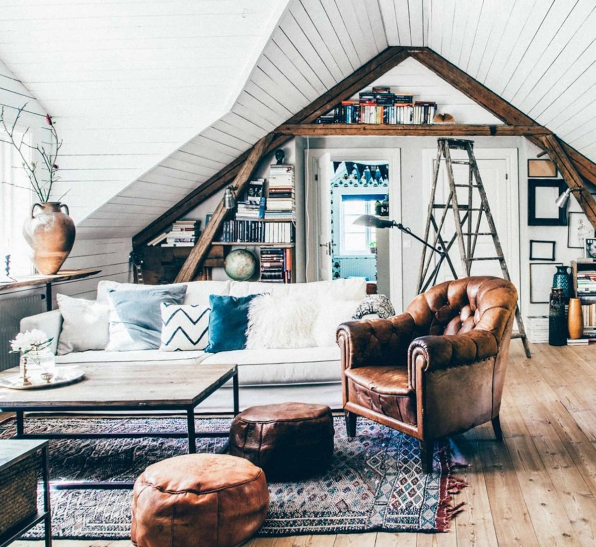 Мансарда в стиле Сканди