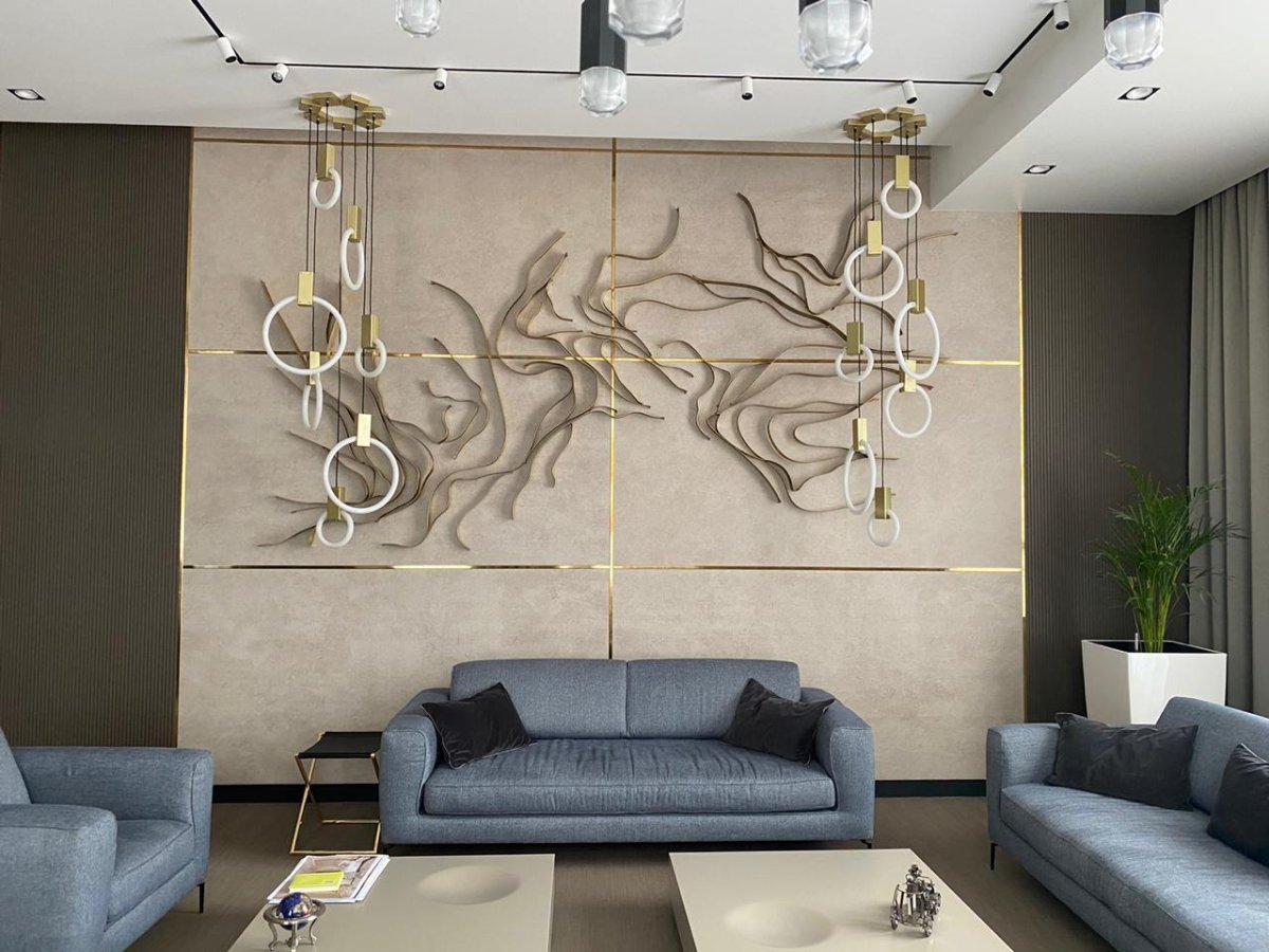 Настенные композиции из бумажных цветов