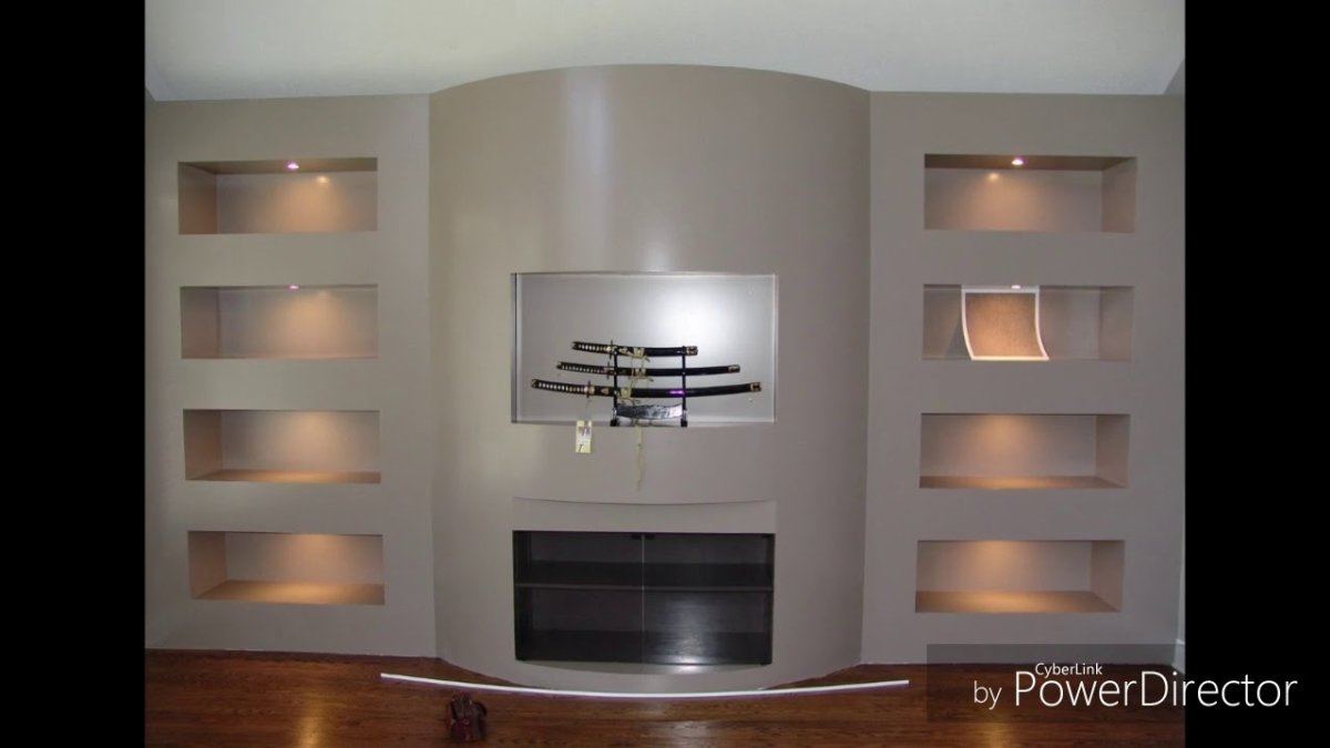 Декоративная стена для телевизора