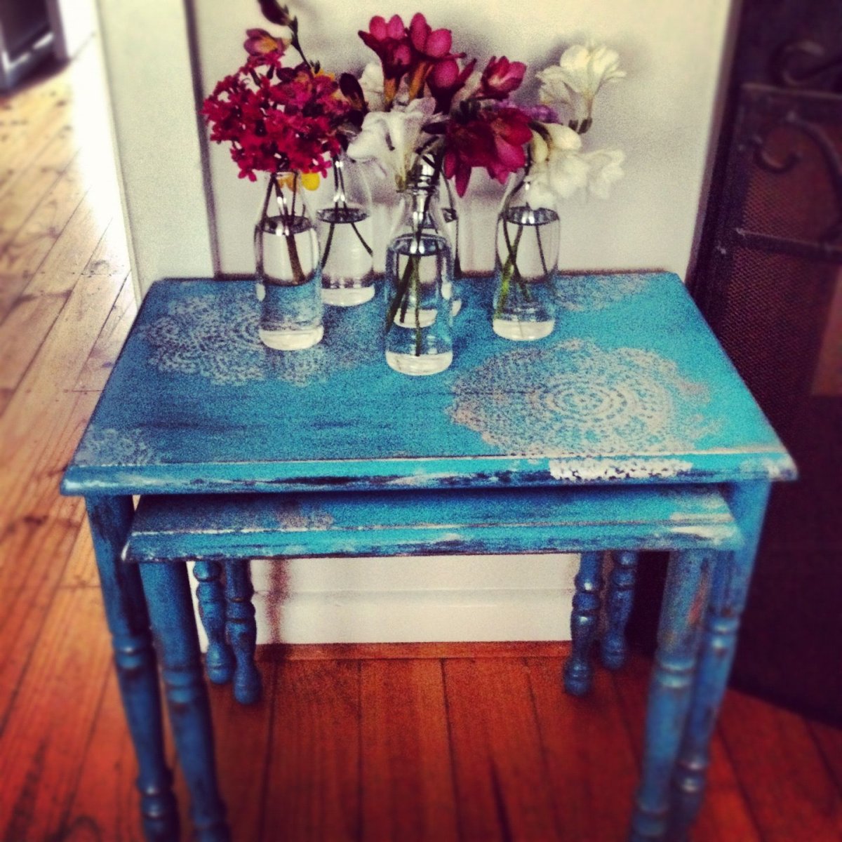 Декор деревянного стола