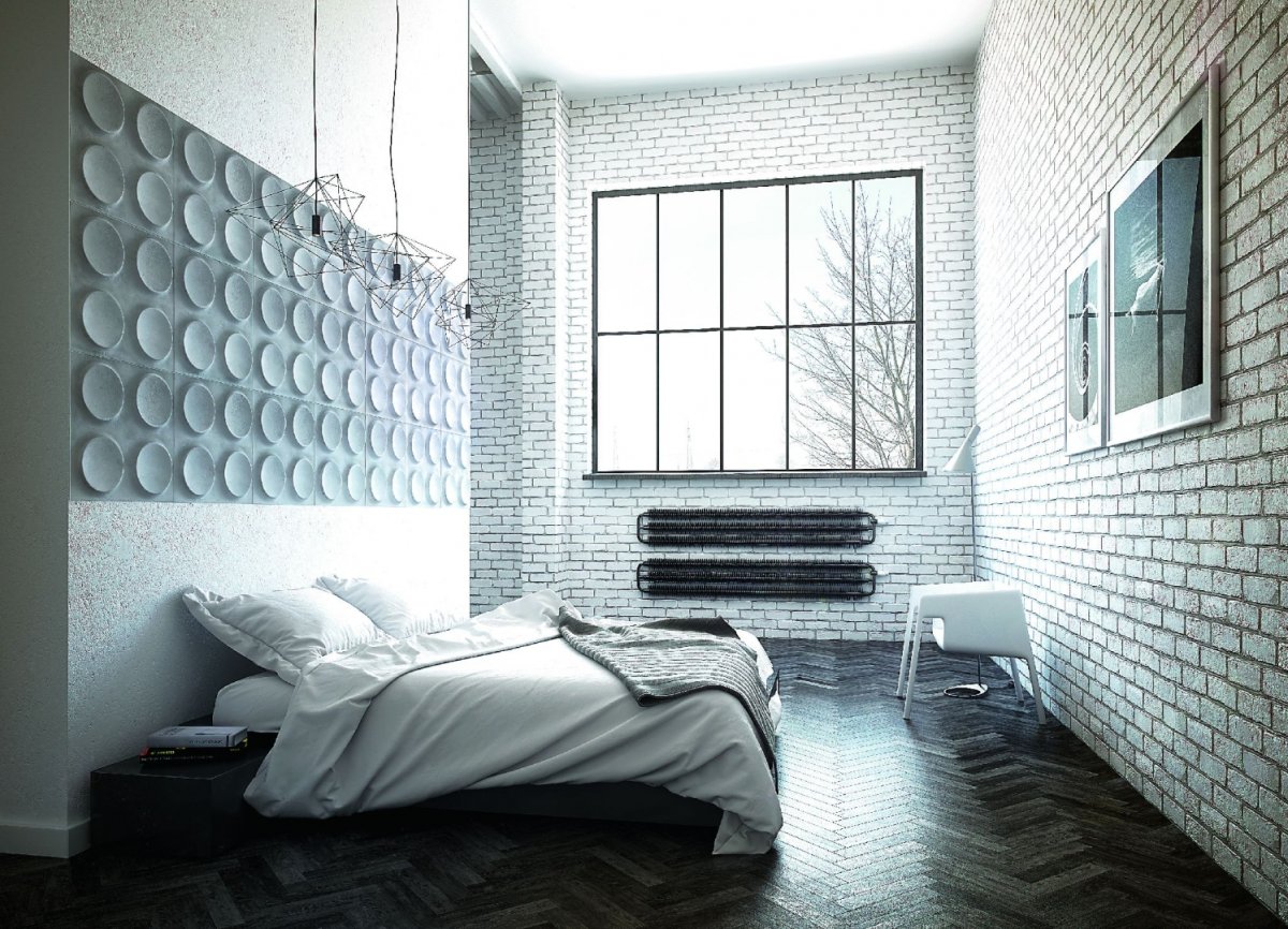 Бетонные плиты в интерьере