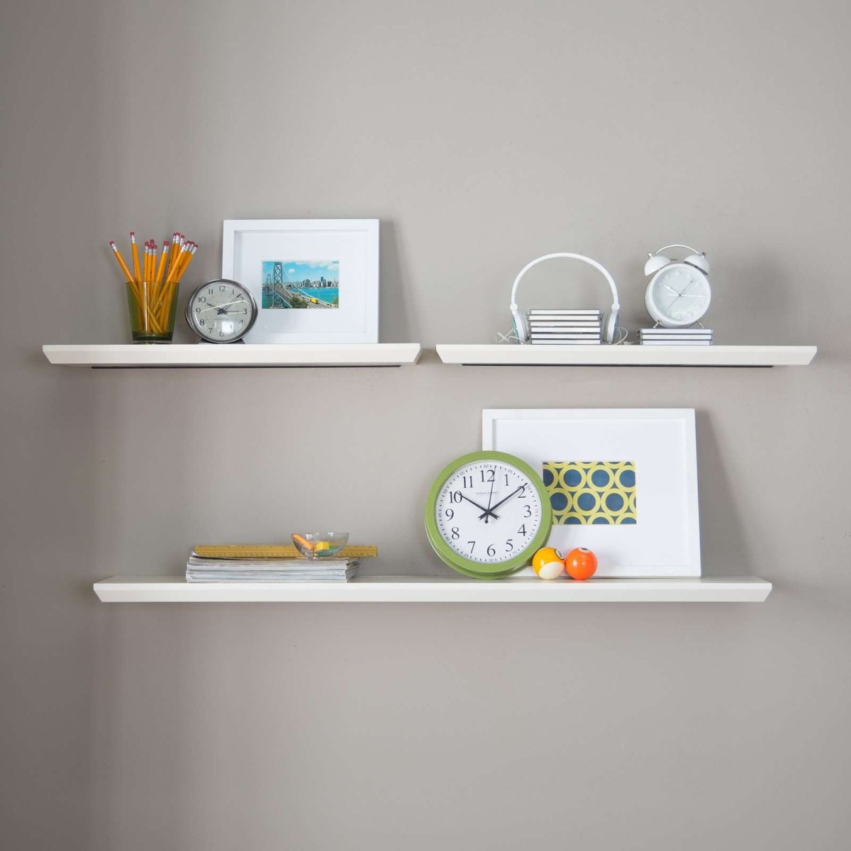 Полка навесная Homeoffice (белая, 1002х200х184 мм)