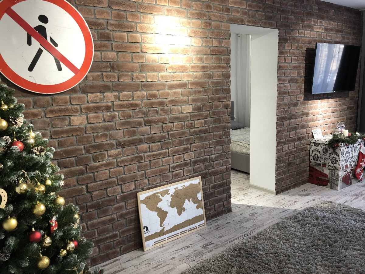 Занавески 3 д кирпич