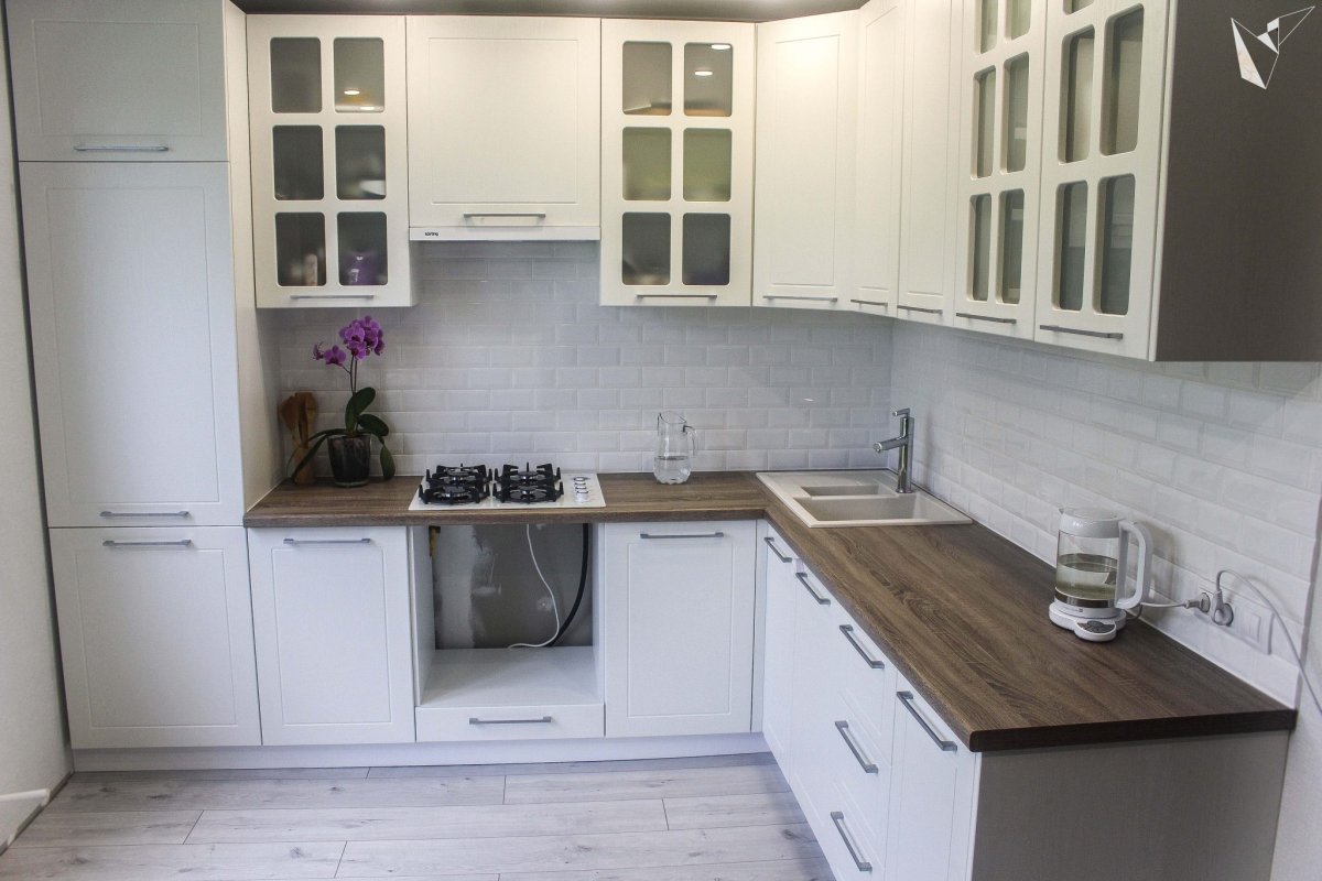 Столешница дуб Смирне 4514 в интерьере