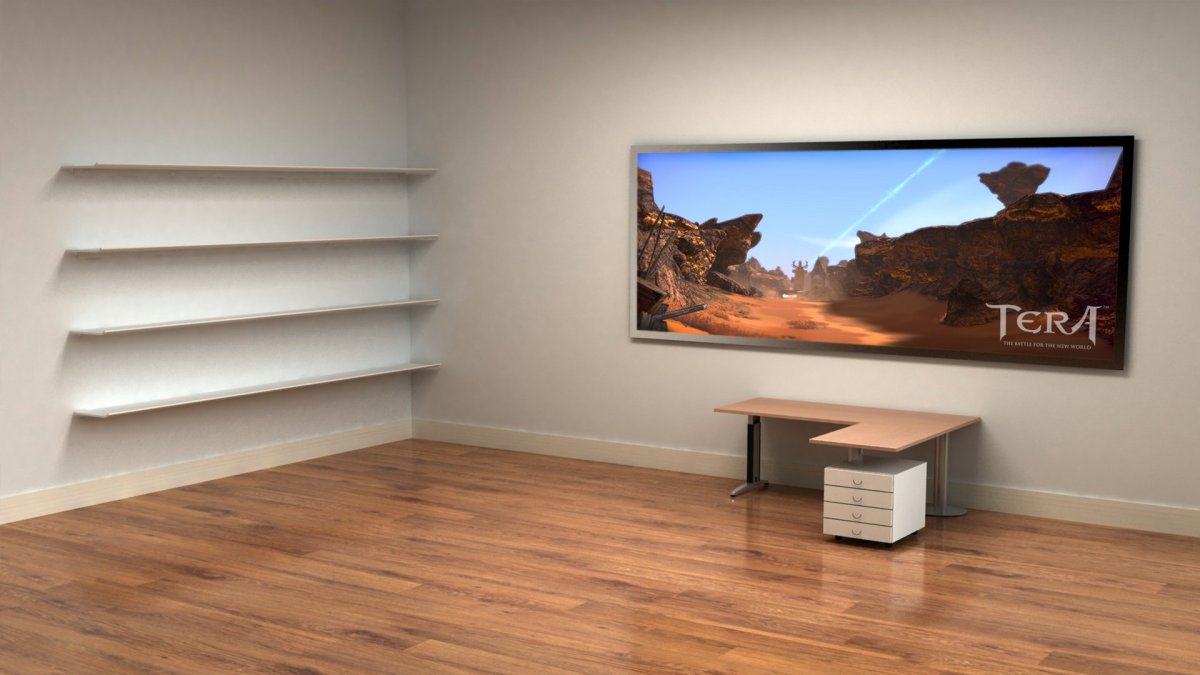 Комната с полками