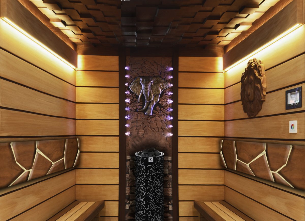 Сауна с гималайской солью