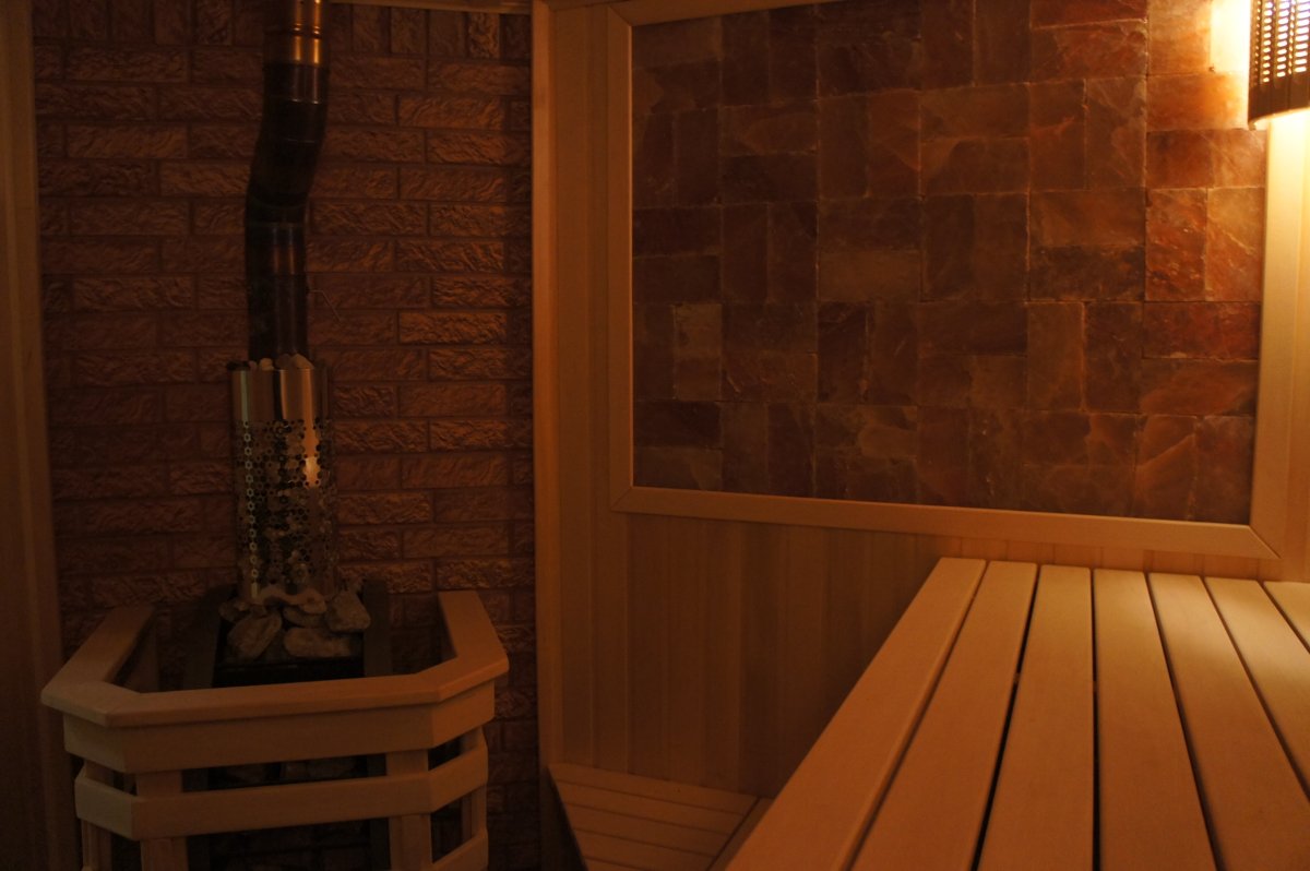 Соляные светильники в баню