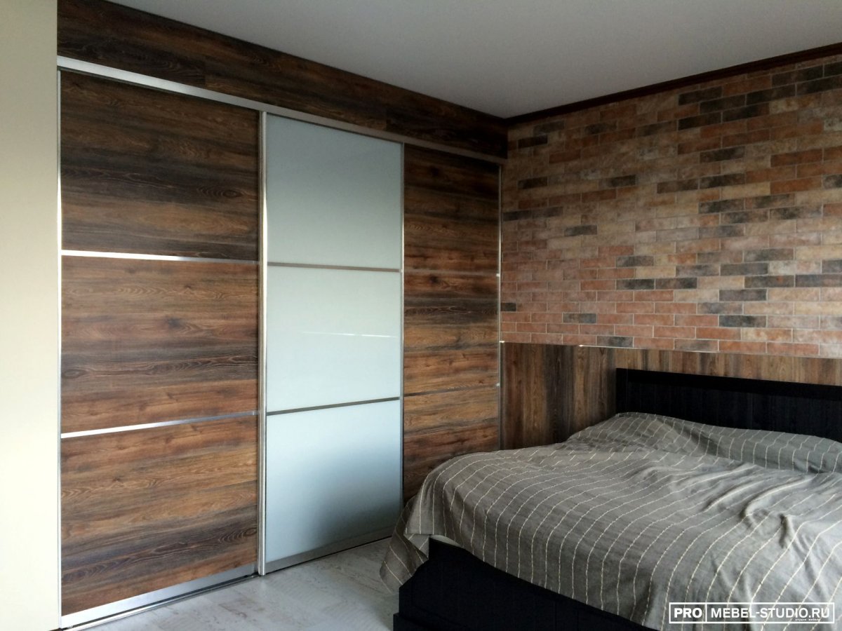 Шкаф купе в стиле лофт