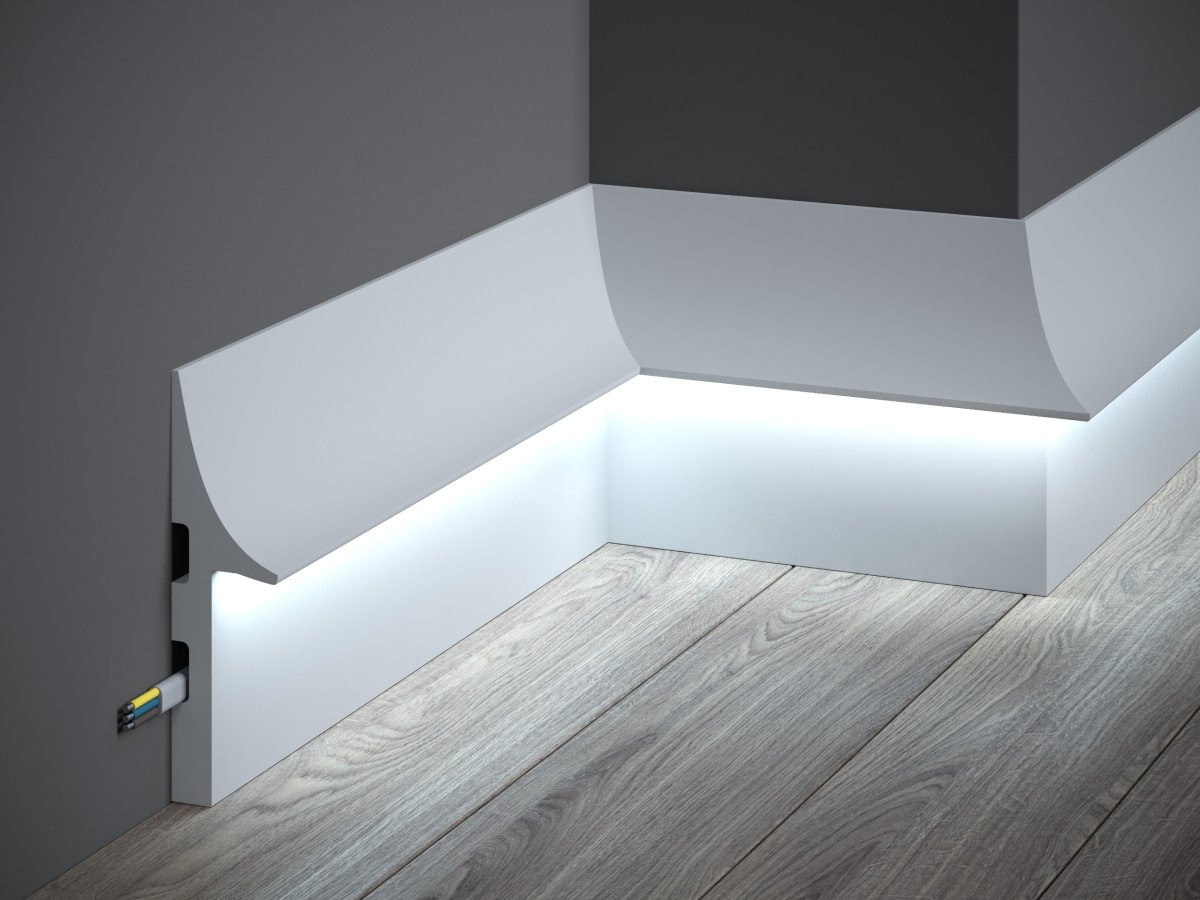 Плинтус евро, скрытый плинтус. Дизайнер: Sofia Lab