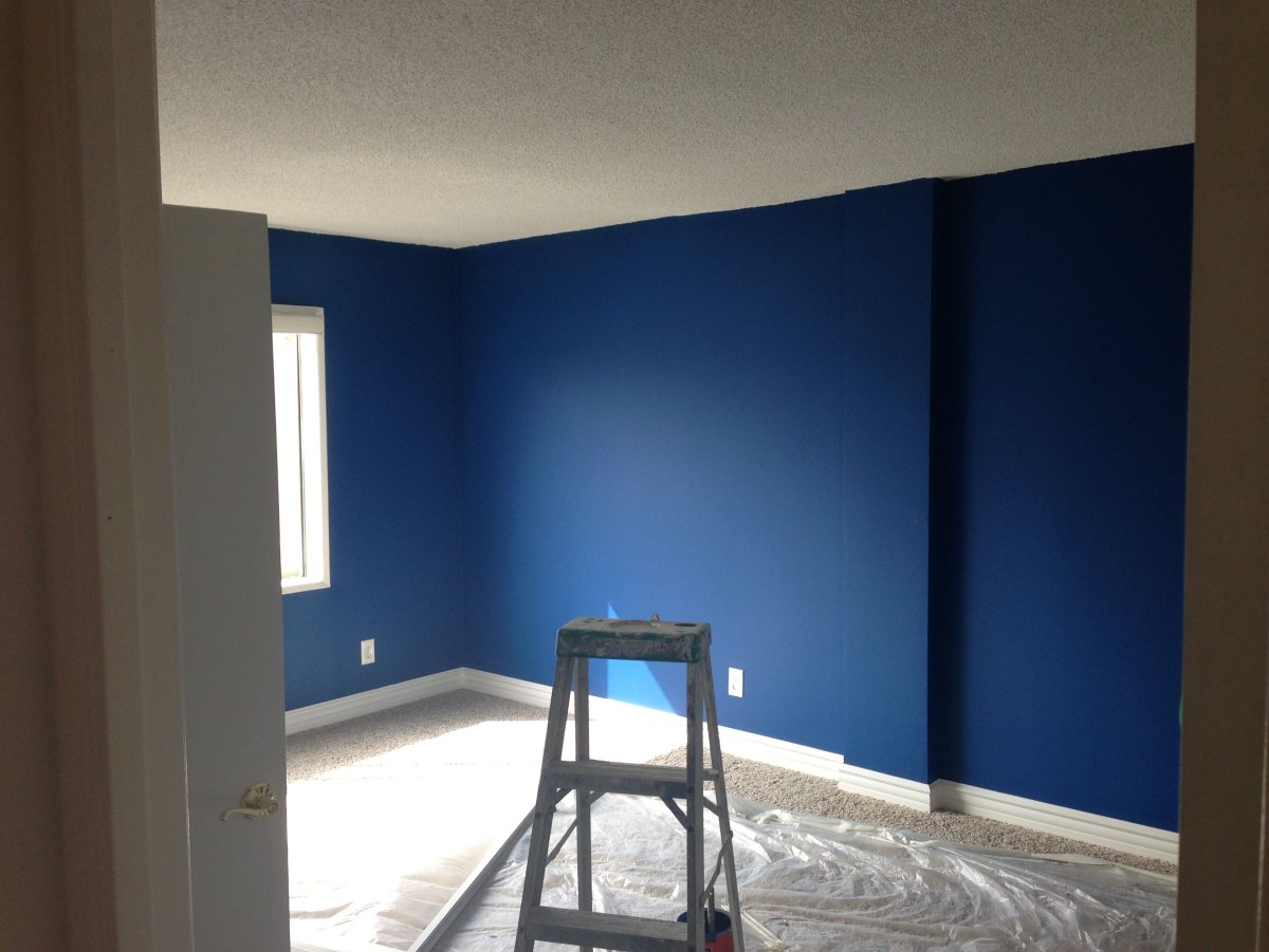 Краска для стен глубокий синий