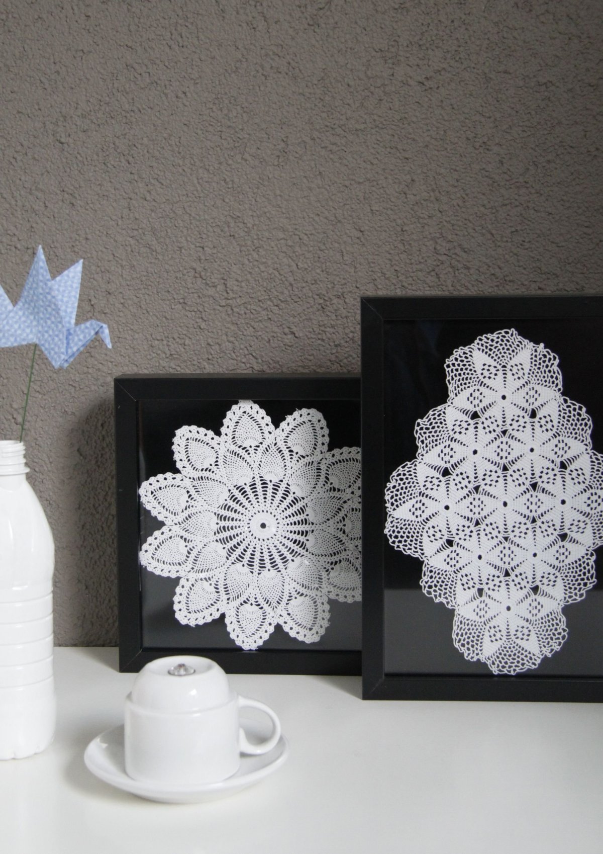 Вязаное панно на стену