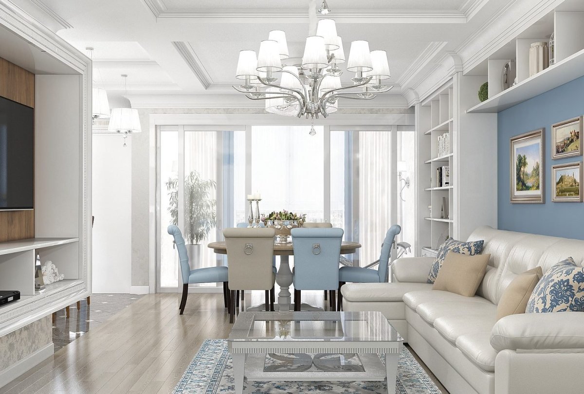Стильные гостиные Неоклассика