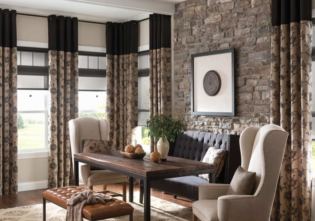 Шторы в гостиную в современном