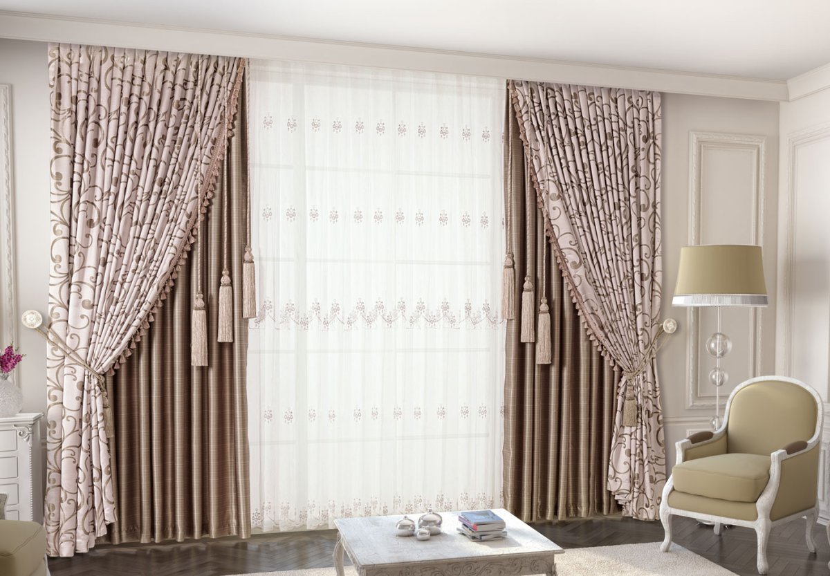 Стильные занавески для гостиной 2020