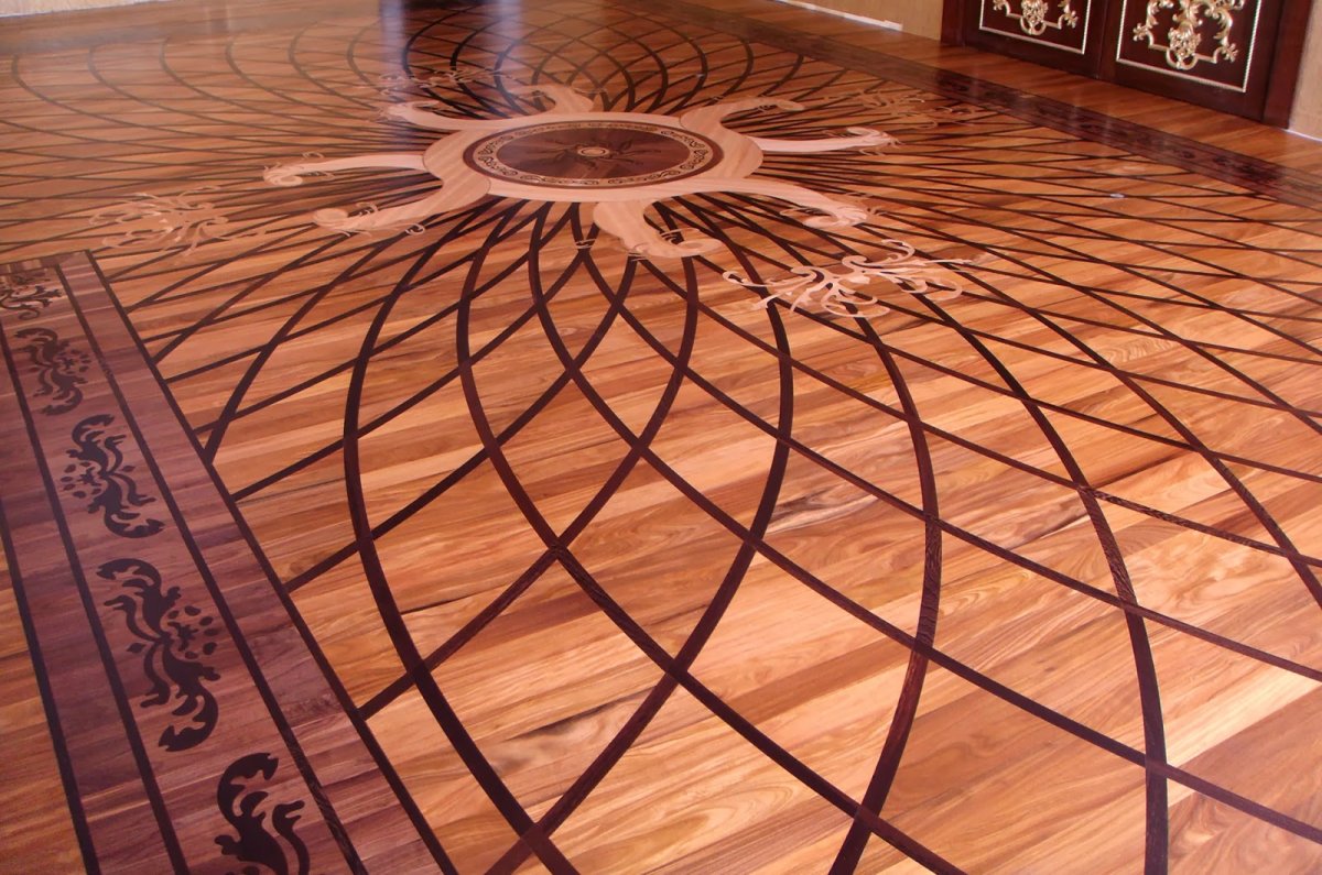 Художественный паркет в интерьере