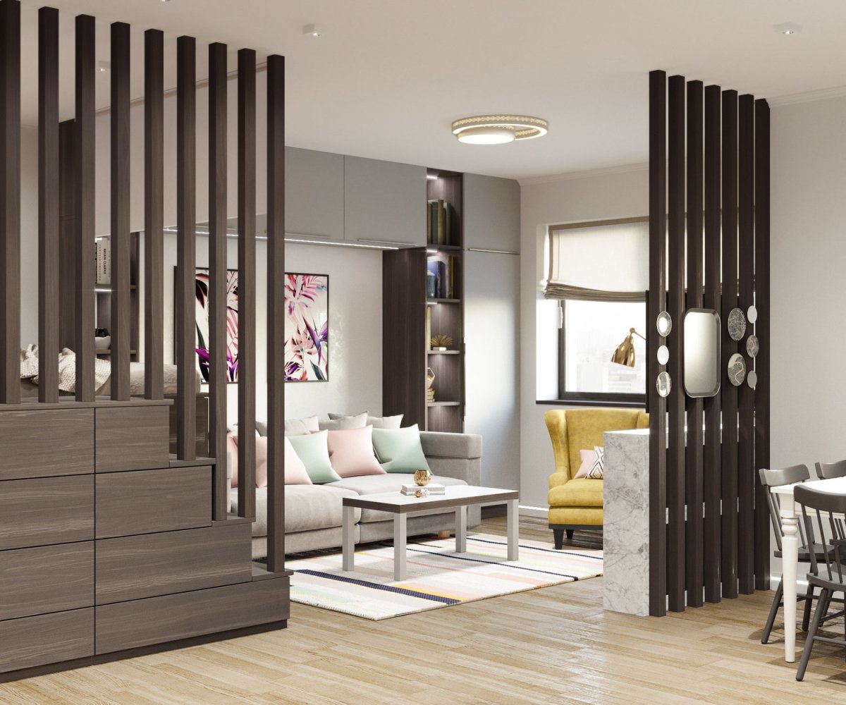 Деревянные жалюзи перегородки