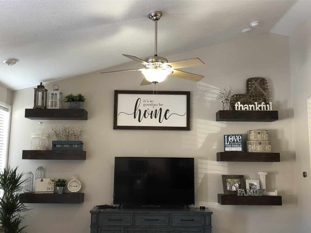 Полки для телевизора на стену