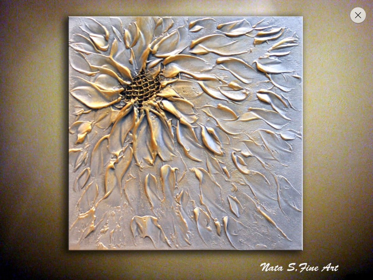 Панно из текстурной пасты