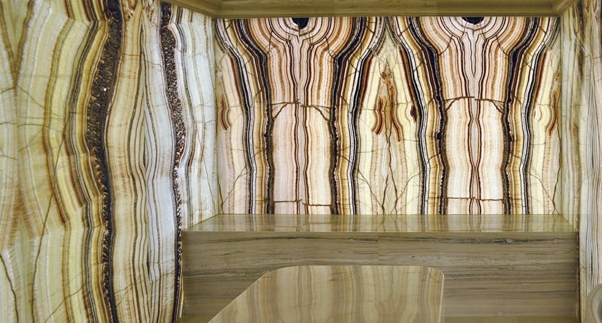 Каменный шпон Оникс с подсветкой