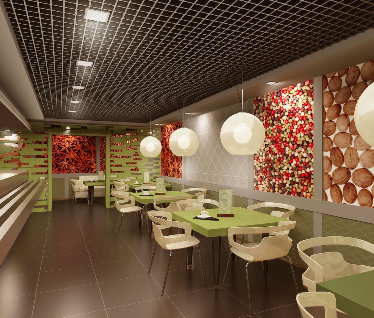 Интерьер столовой общественного питания