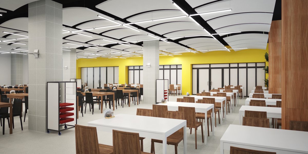 Интерьер общественной столовой