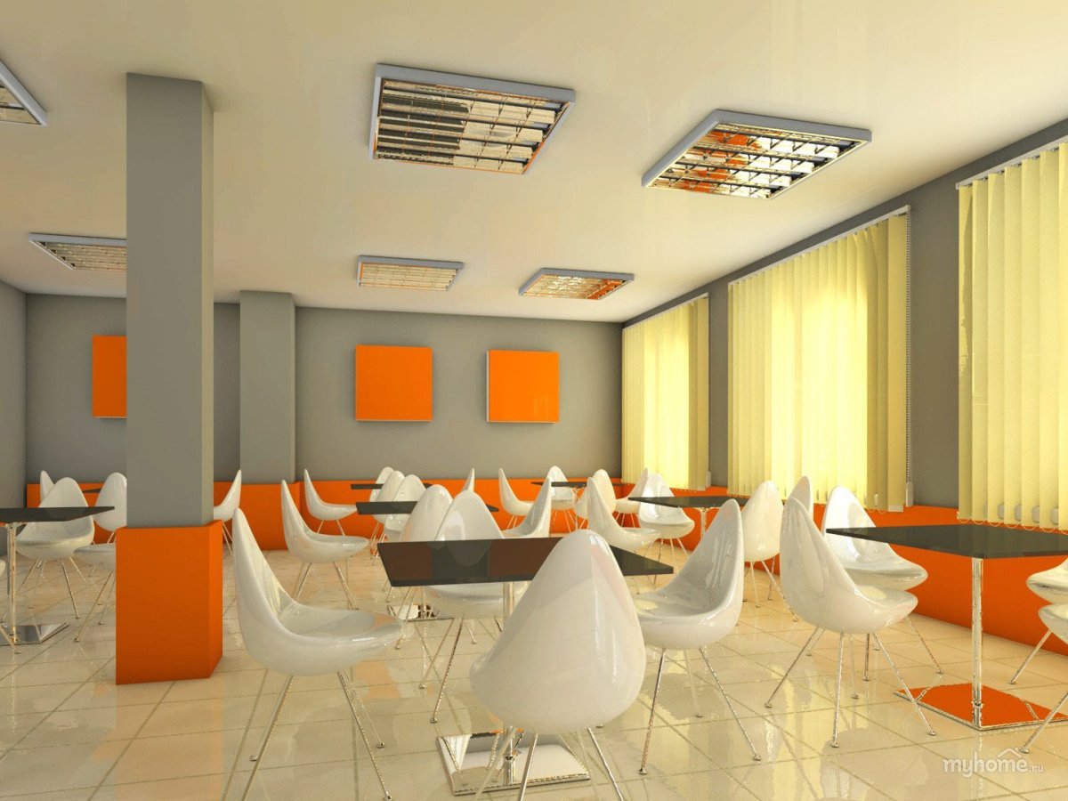Интерьер общественной столовой