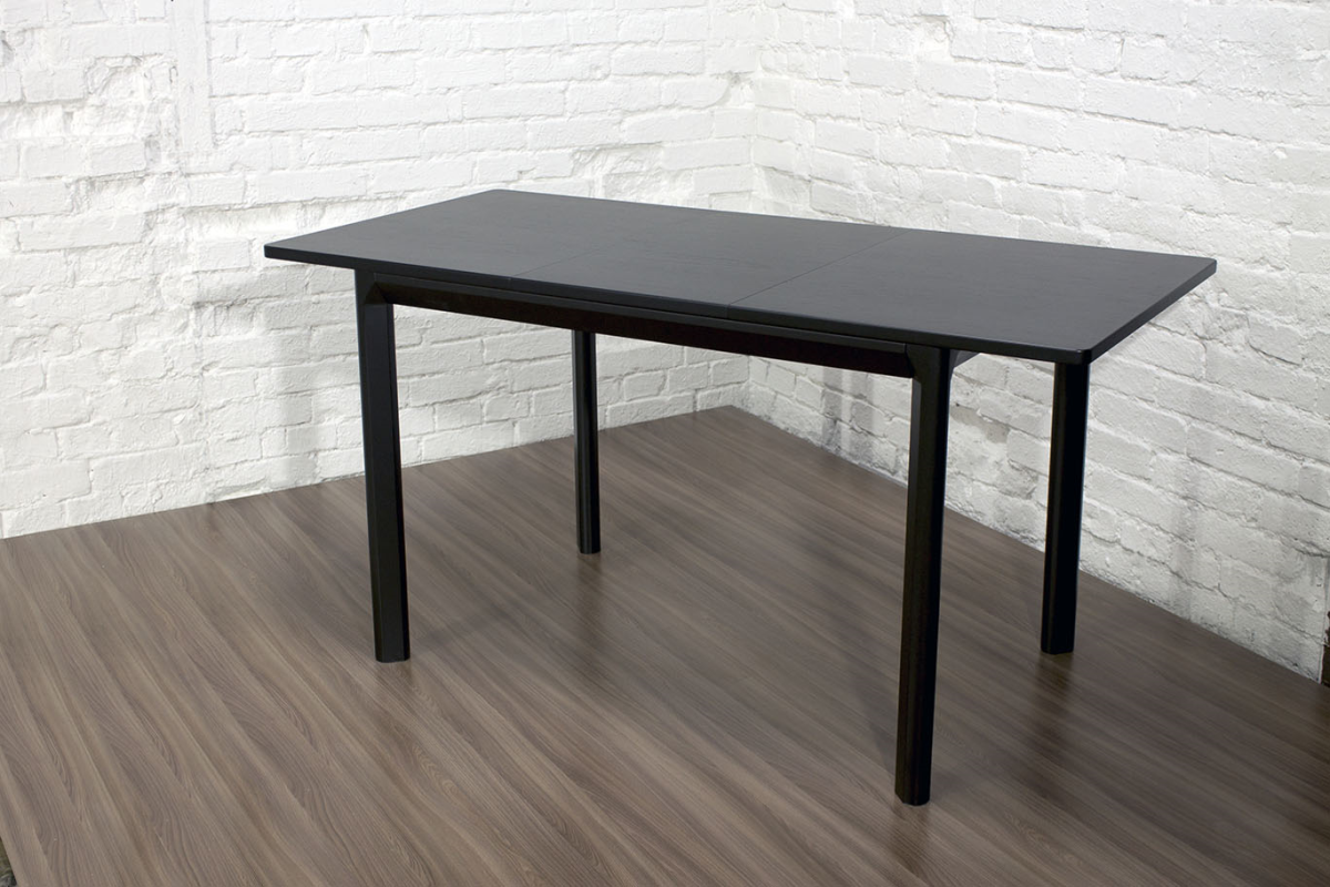 Стол Джокер-бизнес 700*900(1800)*750 (венге/стекло черный янтарь)