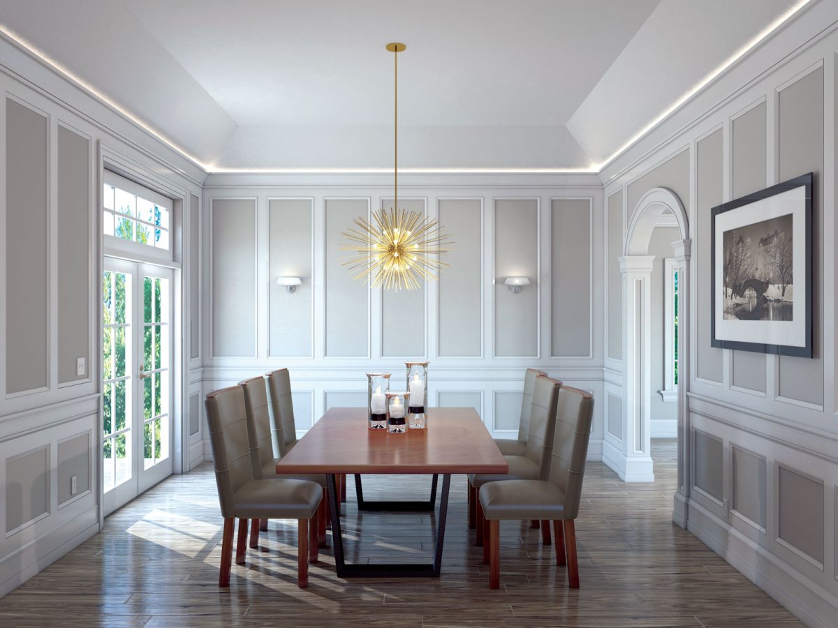 Дикарт потолок лепнина