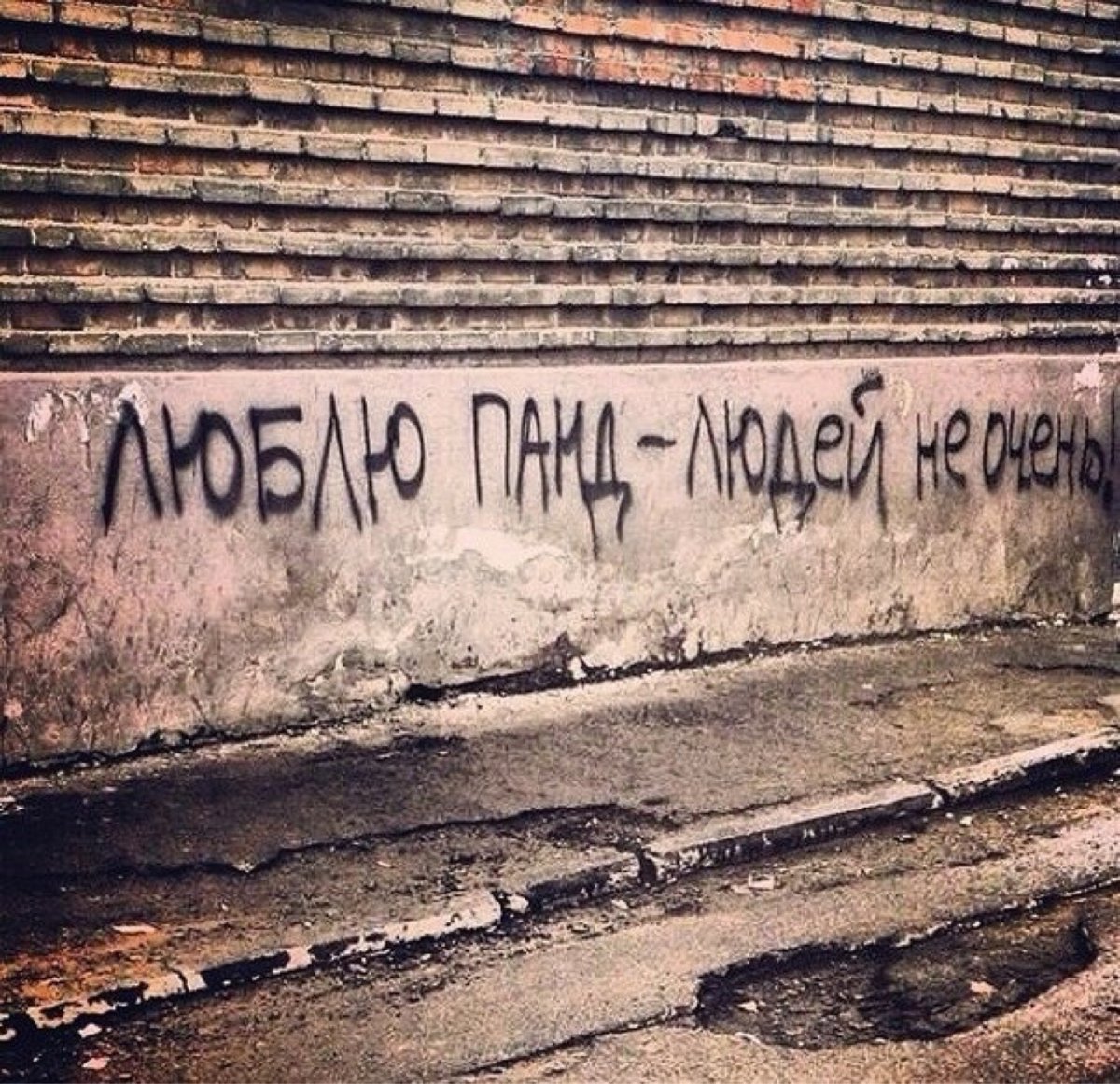 Философские надписи на стенах