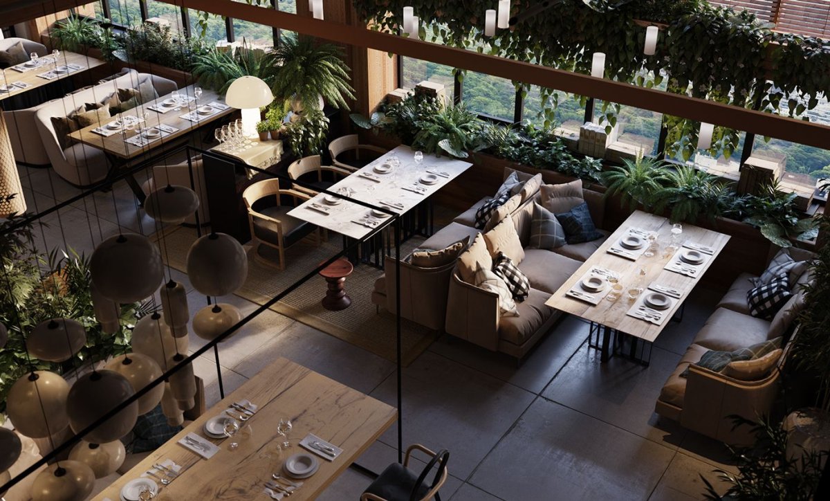 Кафе в эко стиле