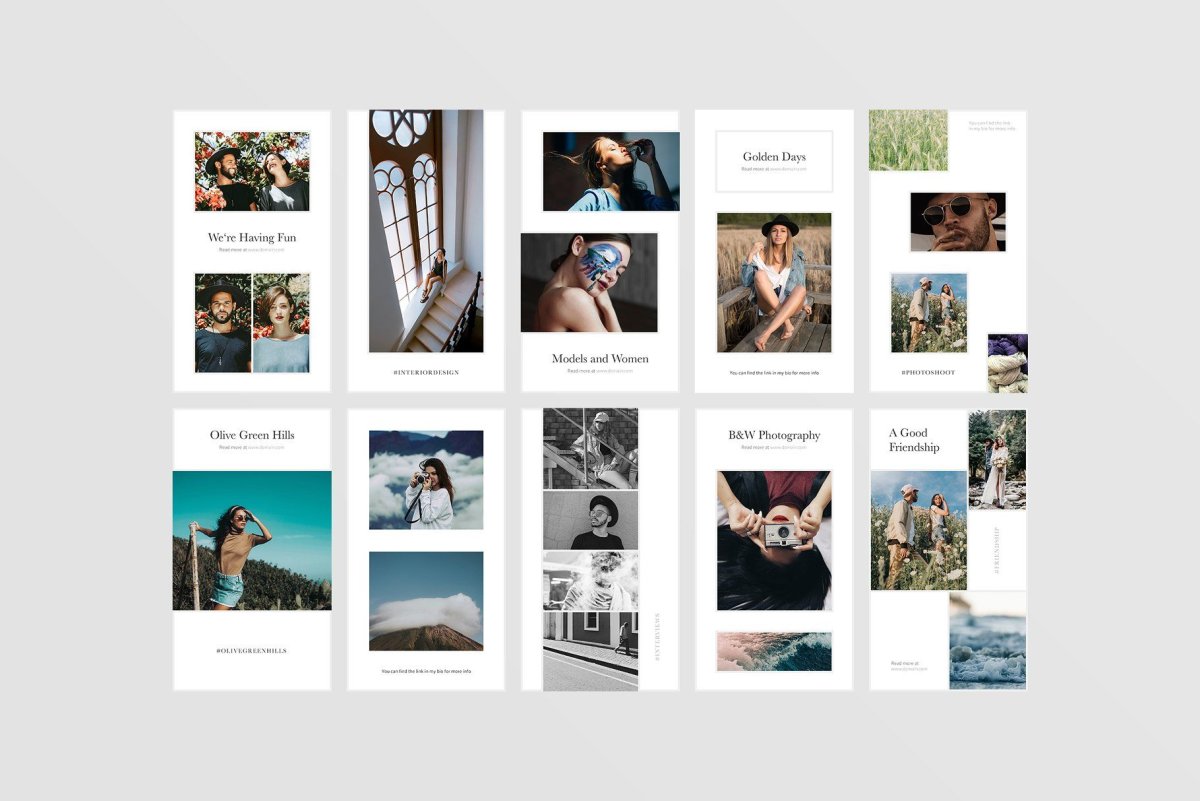 Шаблоны Инстаграм для фотографа