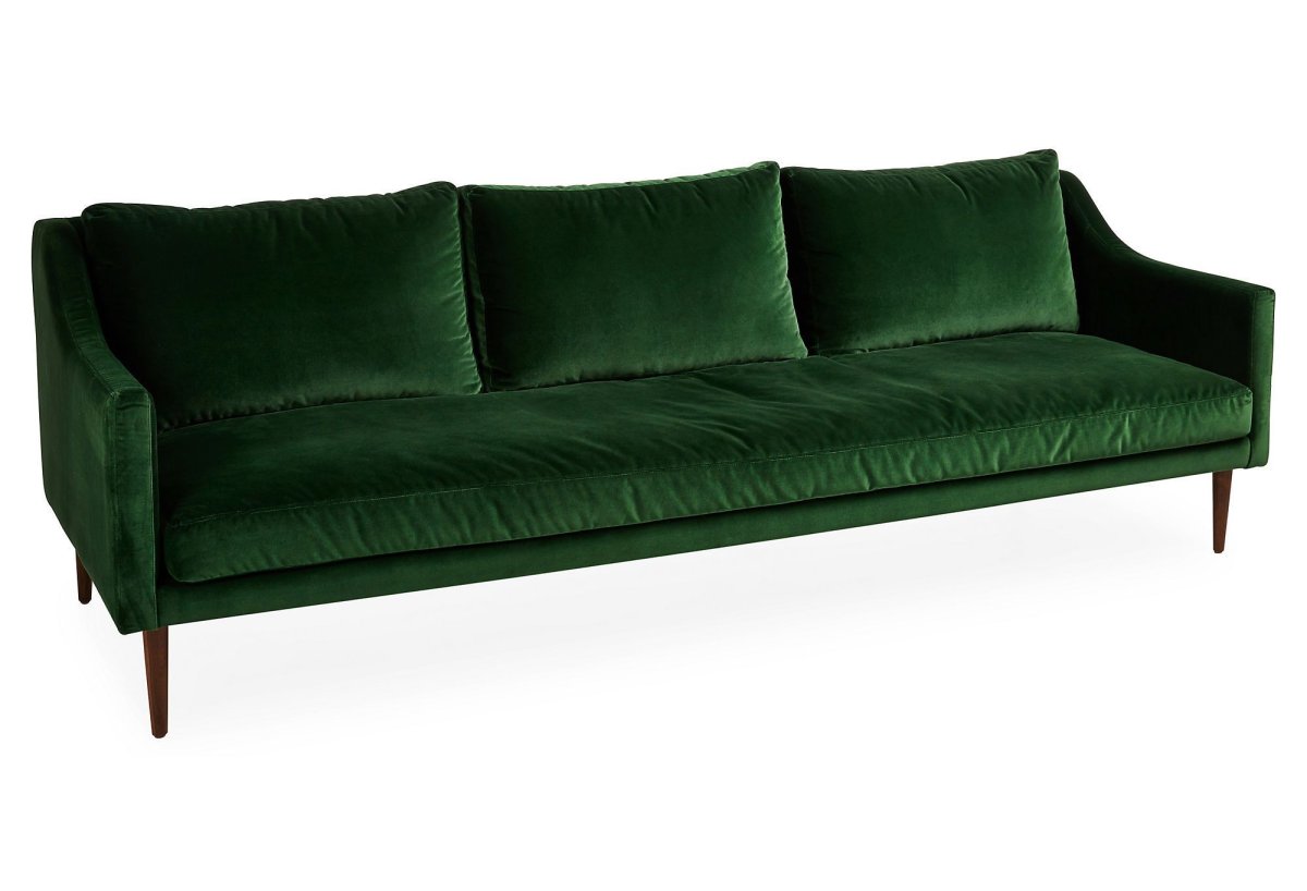 Бархатный диван 4к