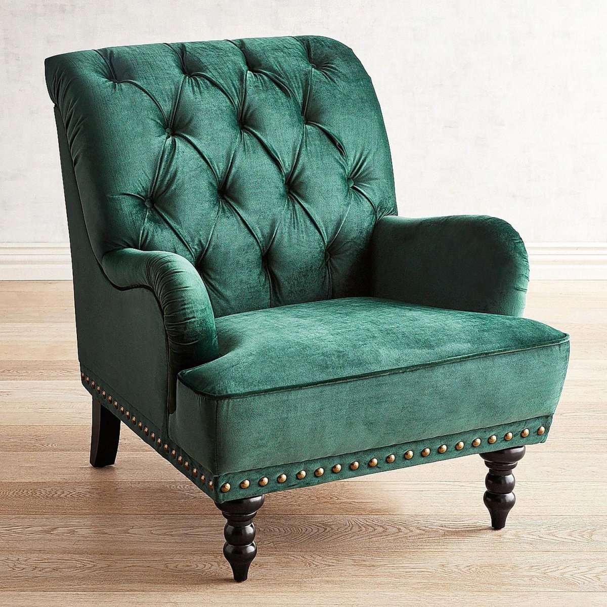 Диван зеленый вельвет трехместный