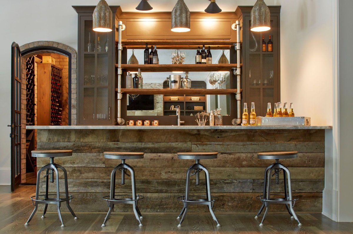 Домашний бар в стиле лофт
