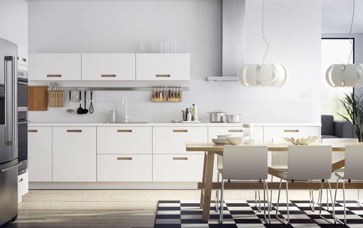 Кухня икеа Рингульт серый